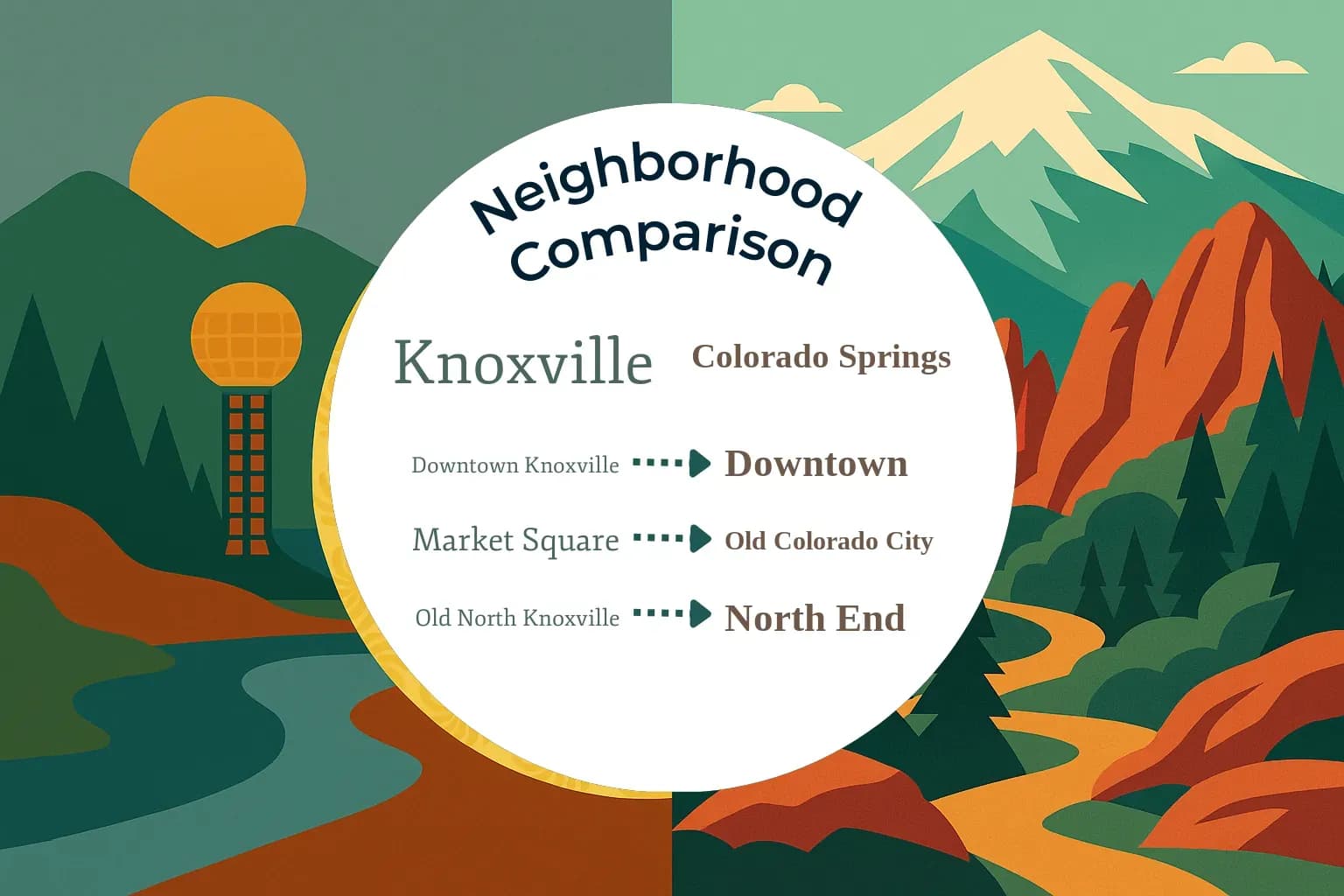 Knoxville vs Colorado Springs Neighborhood Comparison