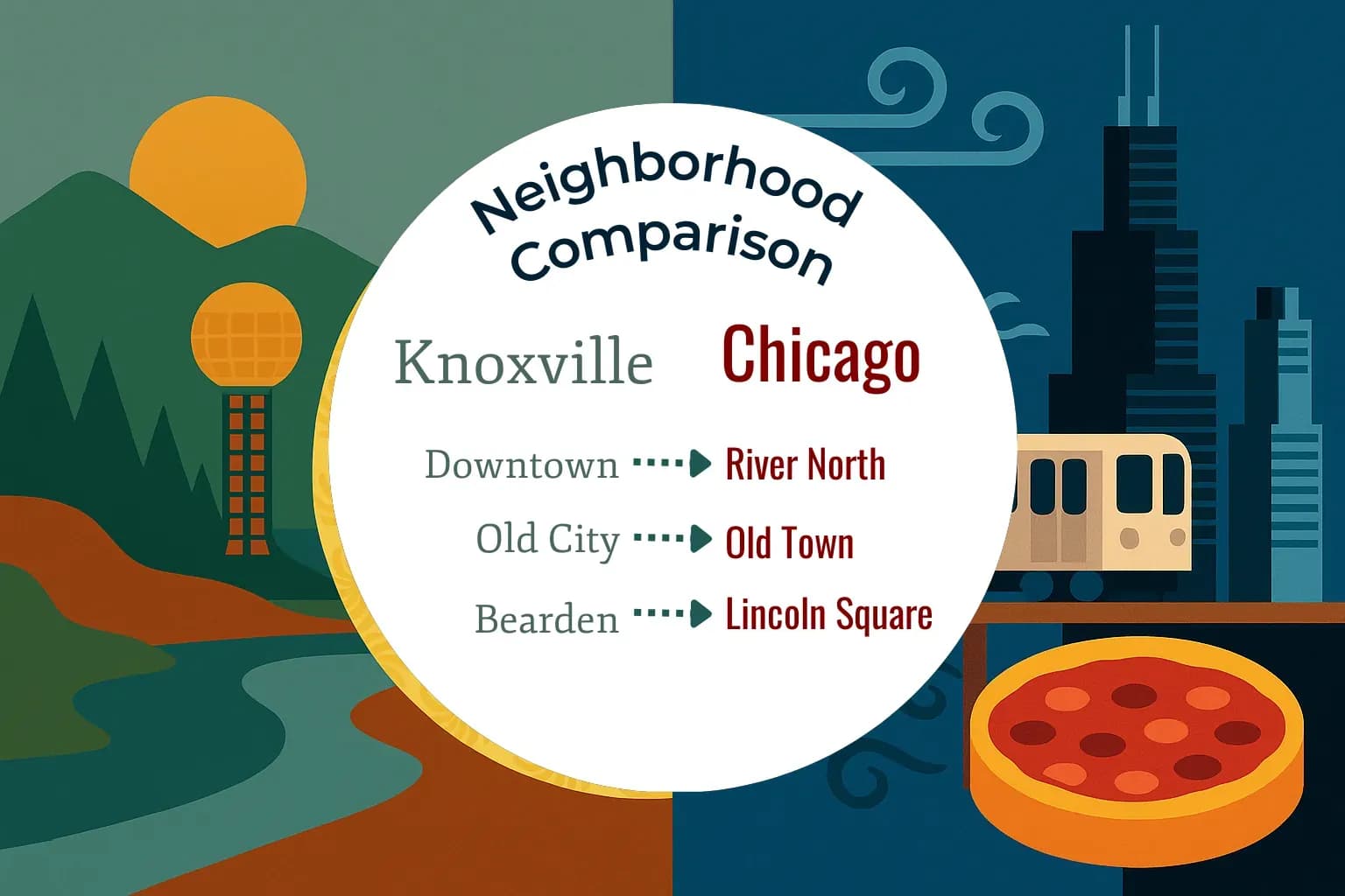 Knoxville vs Chicago Neighborhood Comparison