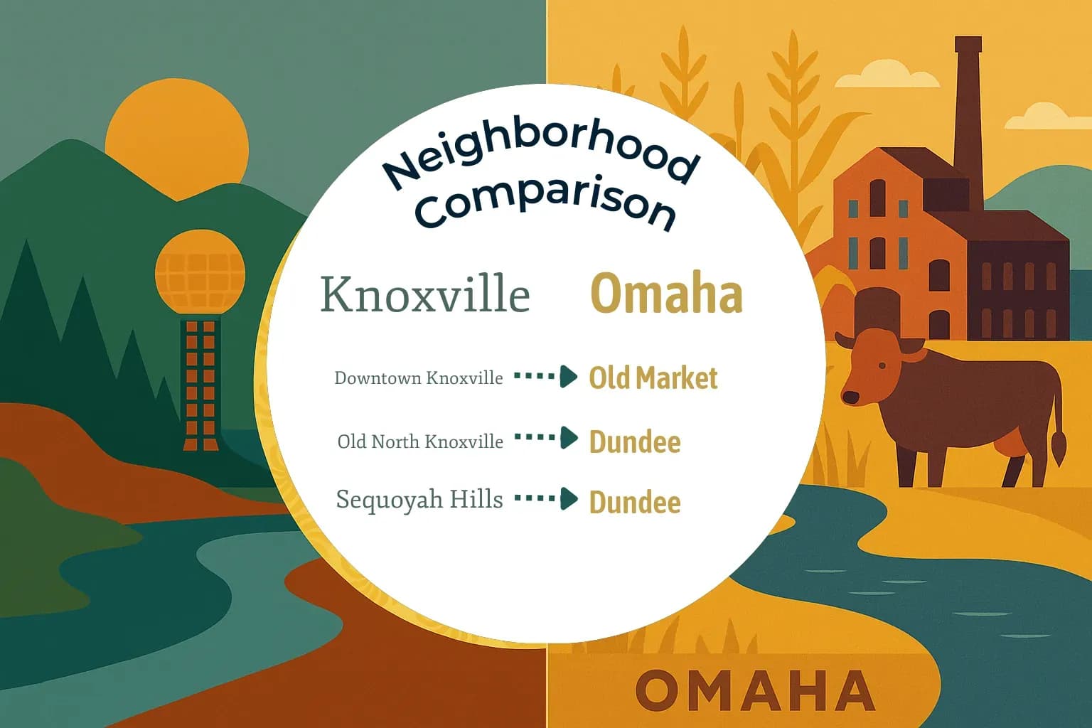 Knoxville vs Omaha Neighborhood Comparison