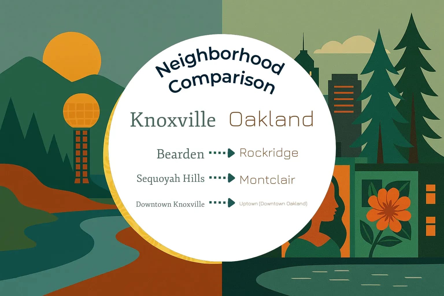Knoxville vs Oakland Neighborhood Comparison