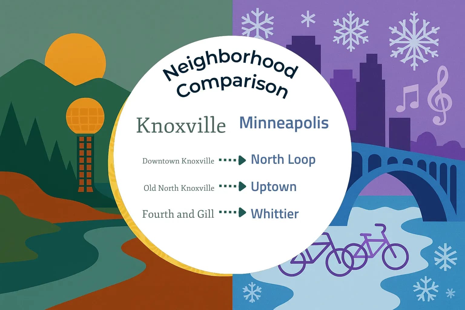 Knoxville vs Minneapolis Neighborhood Comparison