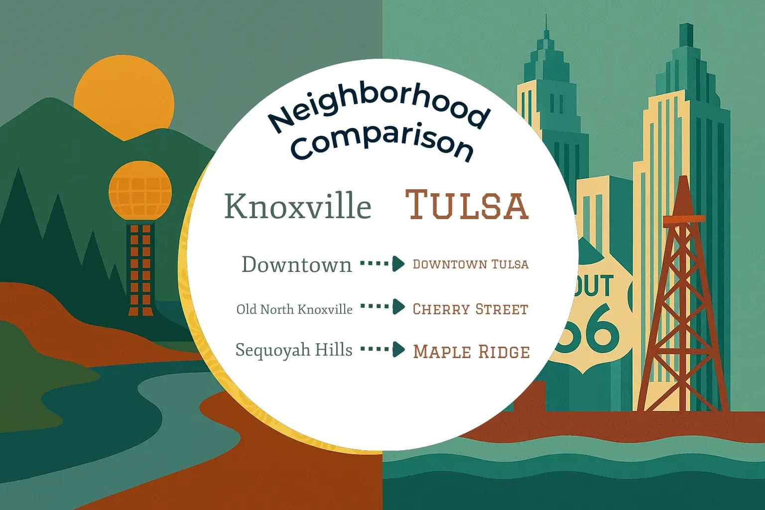 Knoxville vs Tulsa Neighborhood Comparison