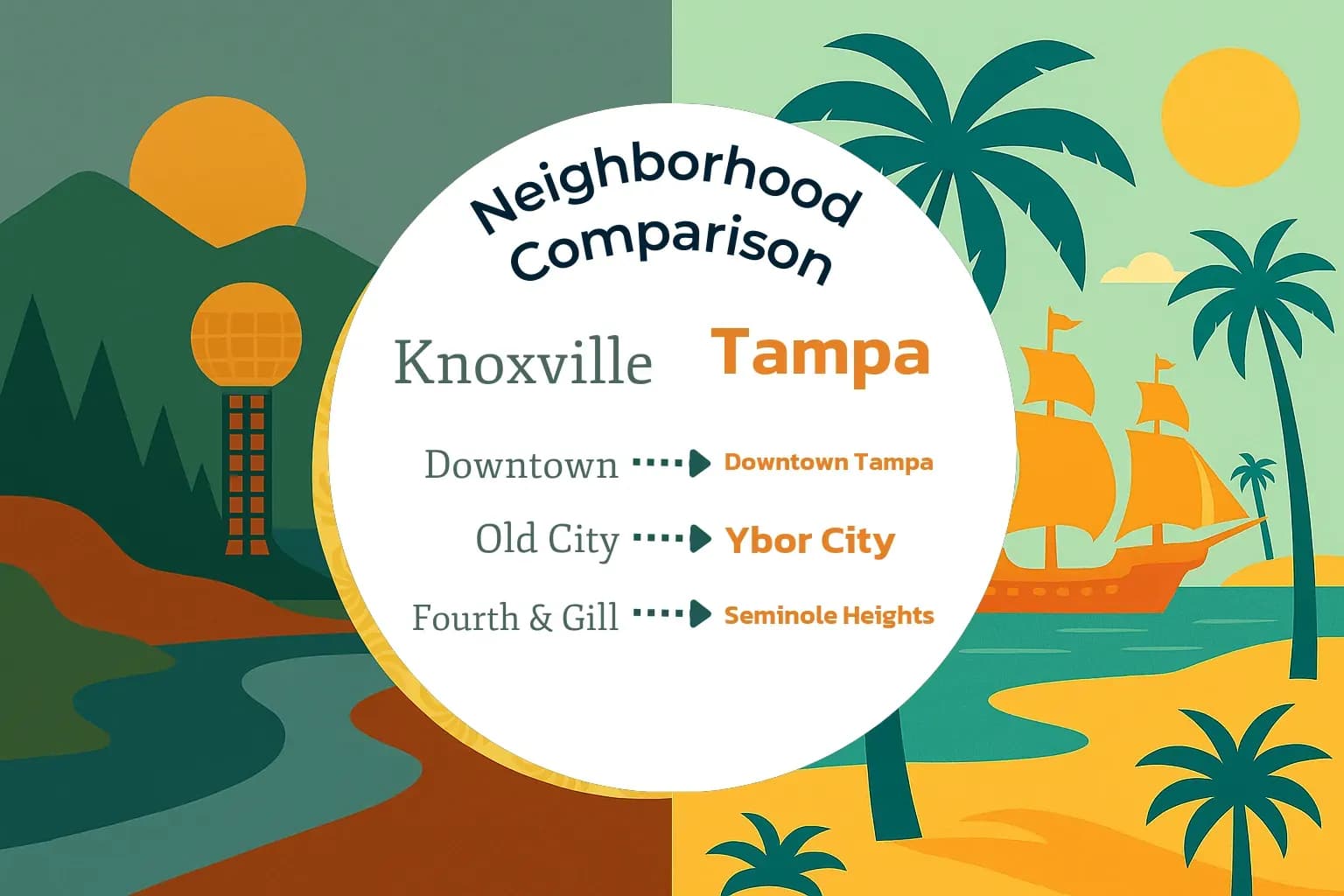 Knoxville vs Tampa Neighborhood Comparison