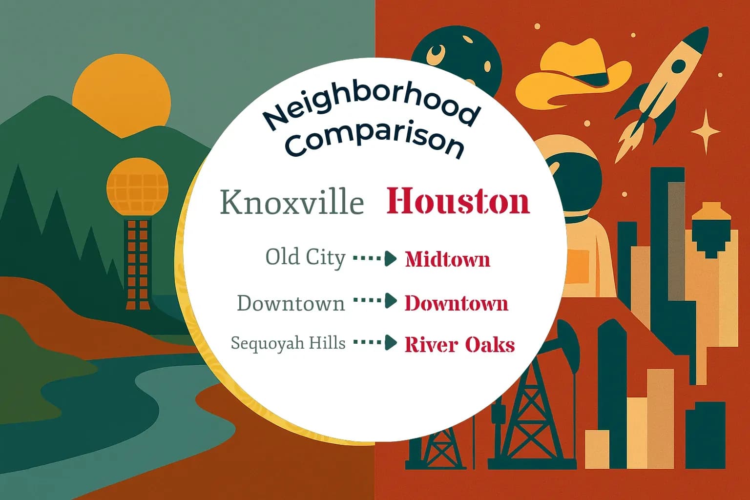 Knoxville vs Houston Neighborhood Comparison
