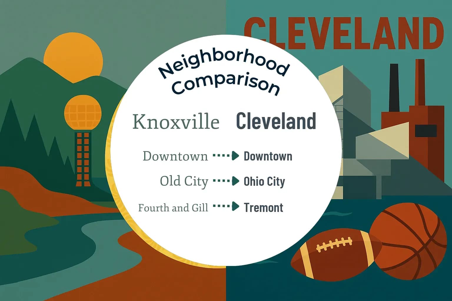 Knoxville vs Cleveland Neighborhood Comparison