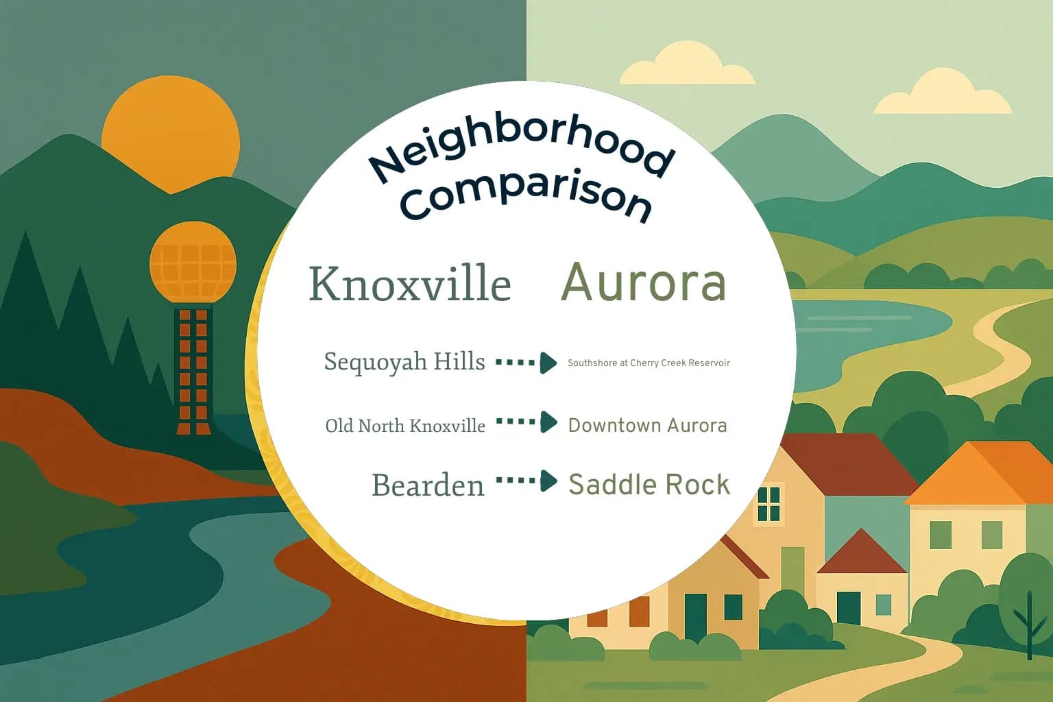Knoxville vs Aurora Neighborhood Comparison
