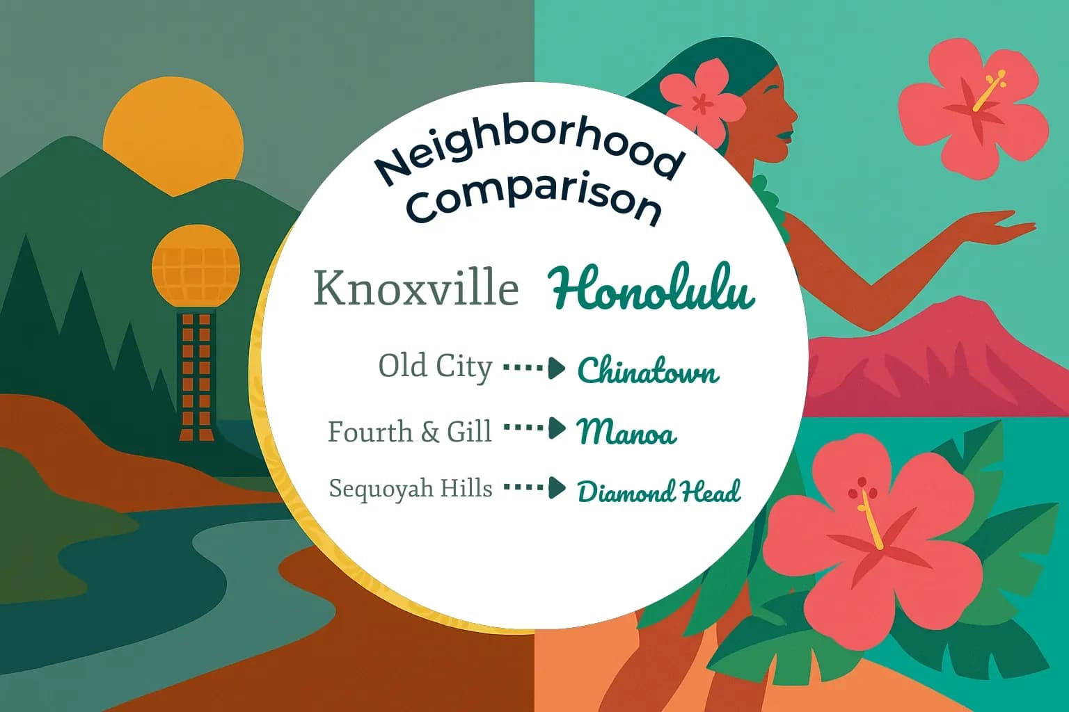 Knoxville vs Honolulu Neighborhood Comparison