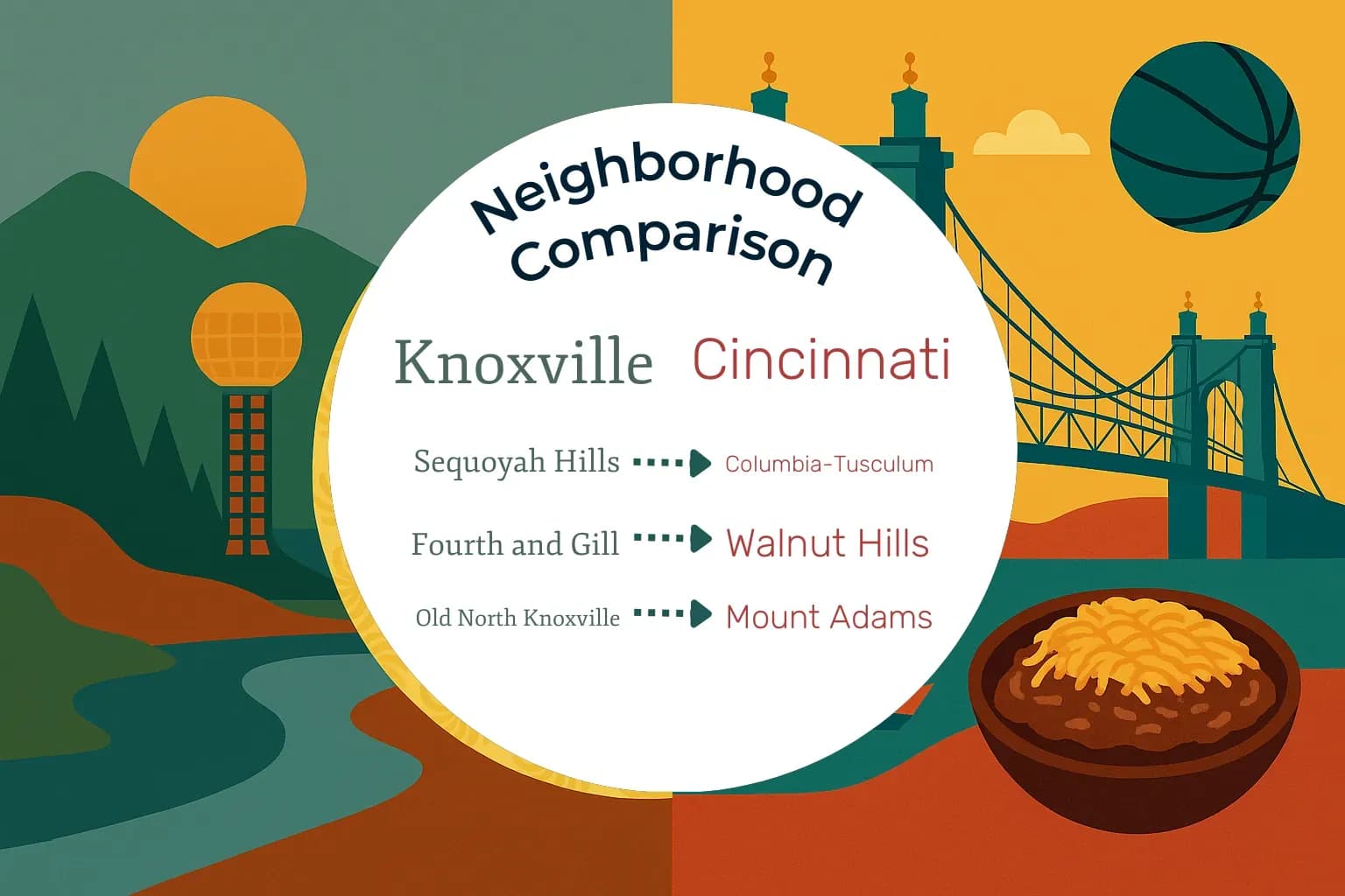 Knoxville vs Cincinnati Neighborhood Comparison