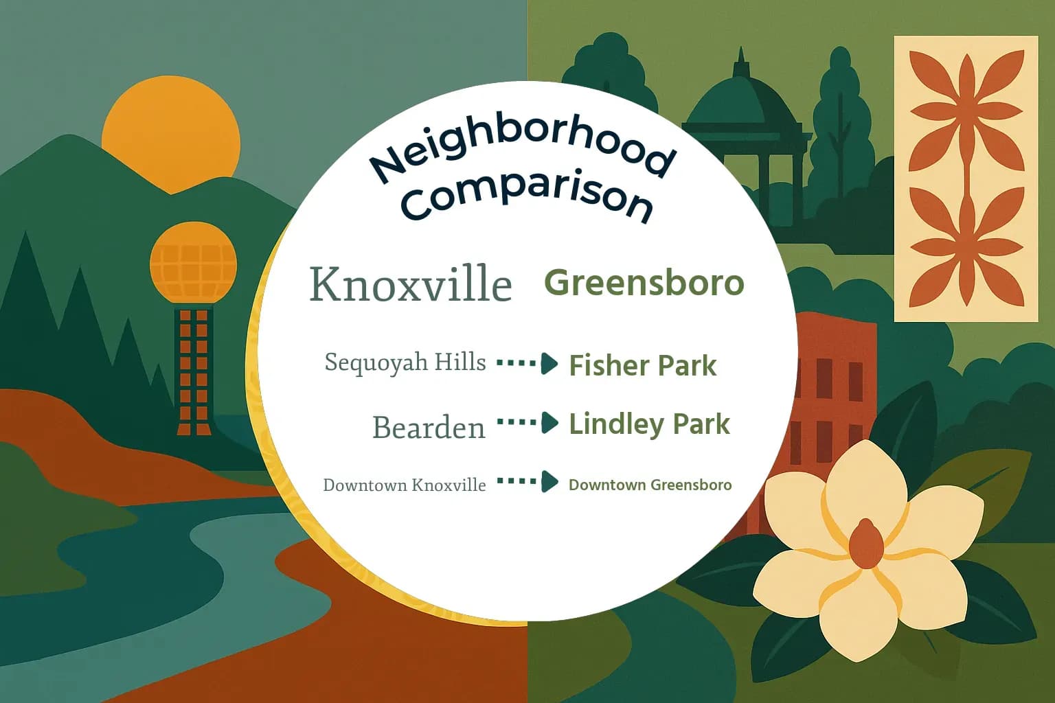 Knoxville vs Greensboro Neighborhood Comparison