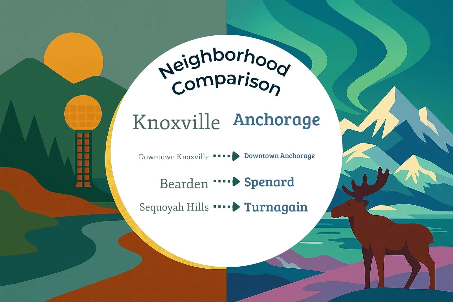 Knoxville vs Anchorage Neighborhood Comparison