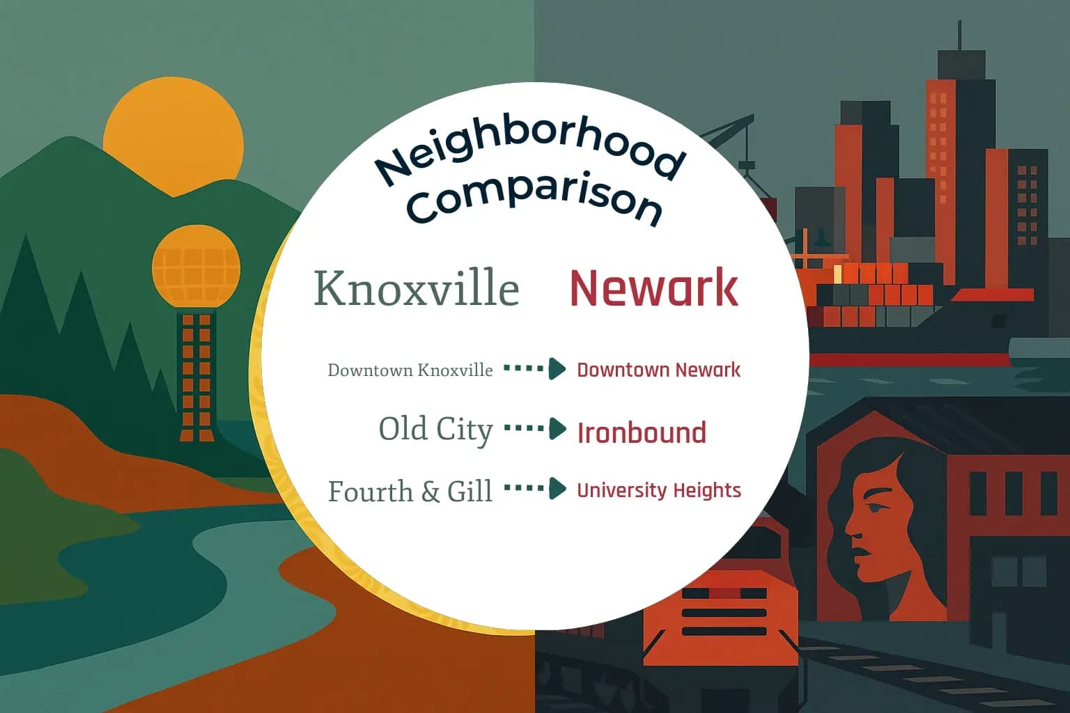 Knoxville vs Newark Neighborhood Comparison