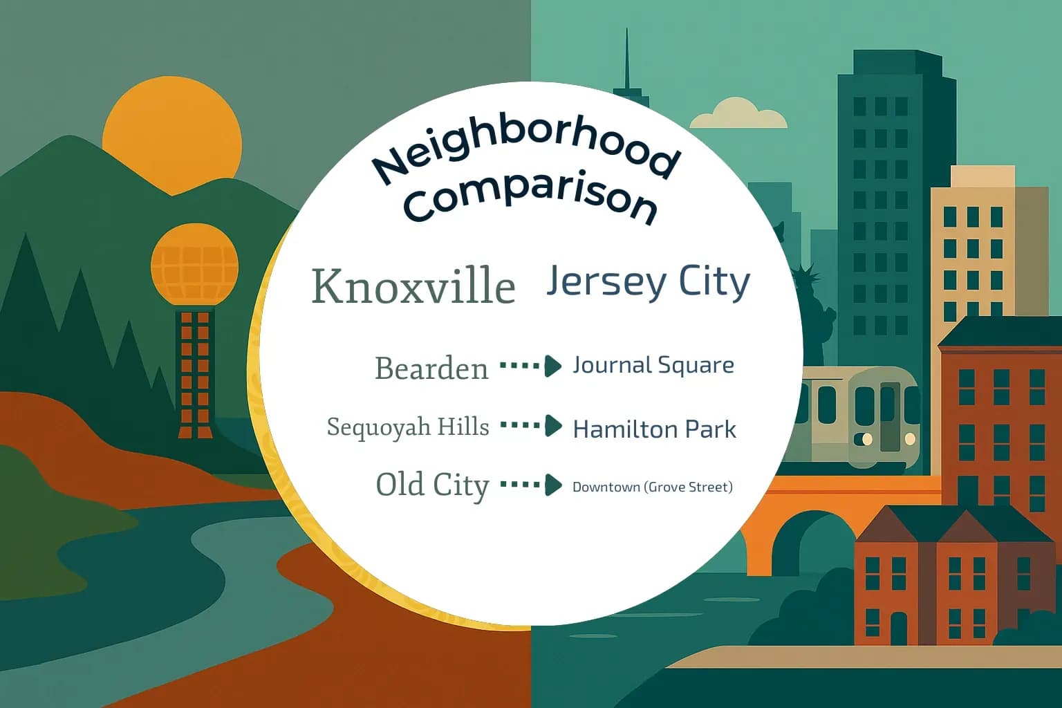 Knoxville vs Jersey City Neighborhood Comparison