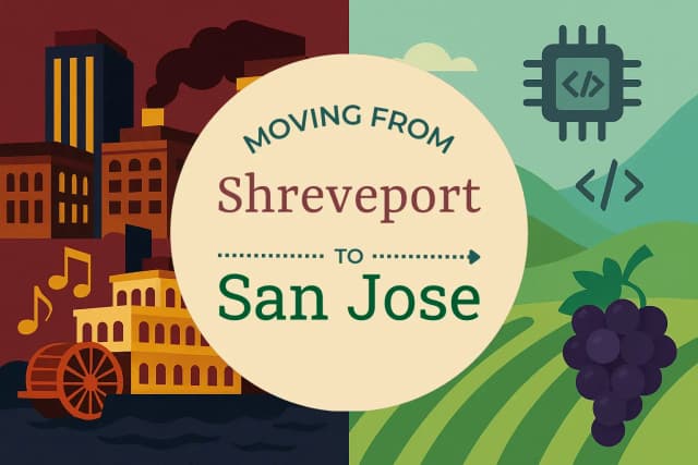 Moving from Shreveport to San Jose