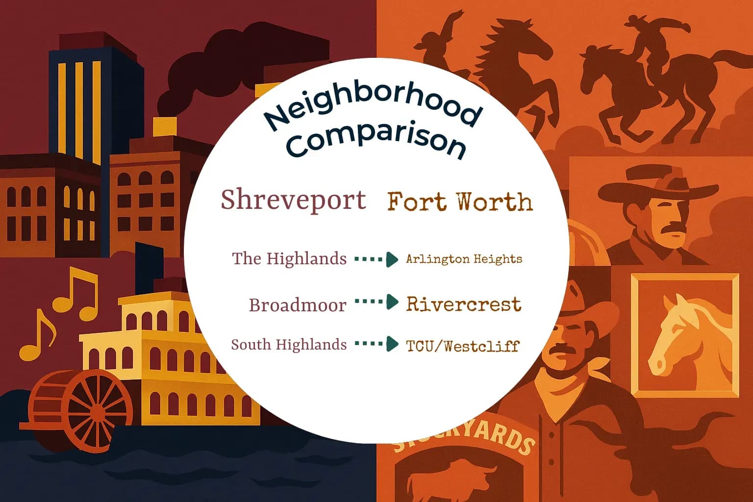 Shreveport vs Fort Worth Neighborhood Comparison