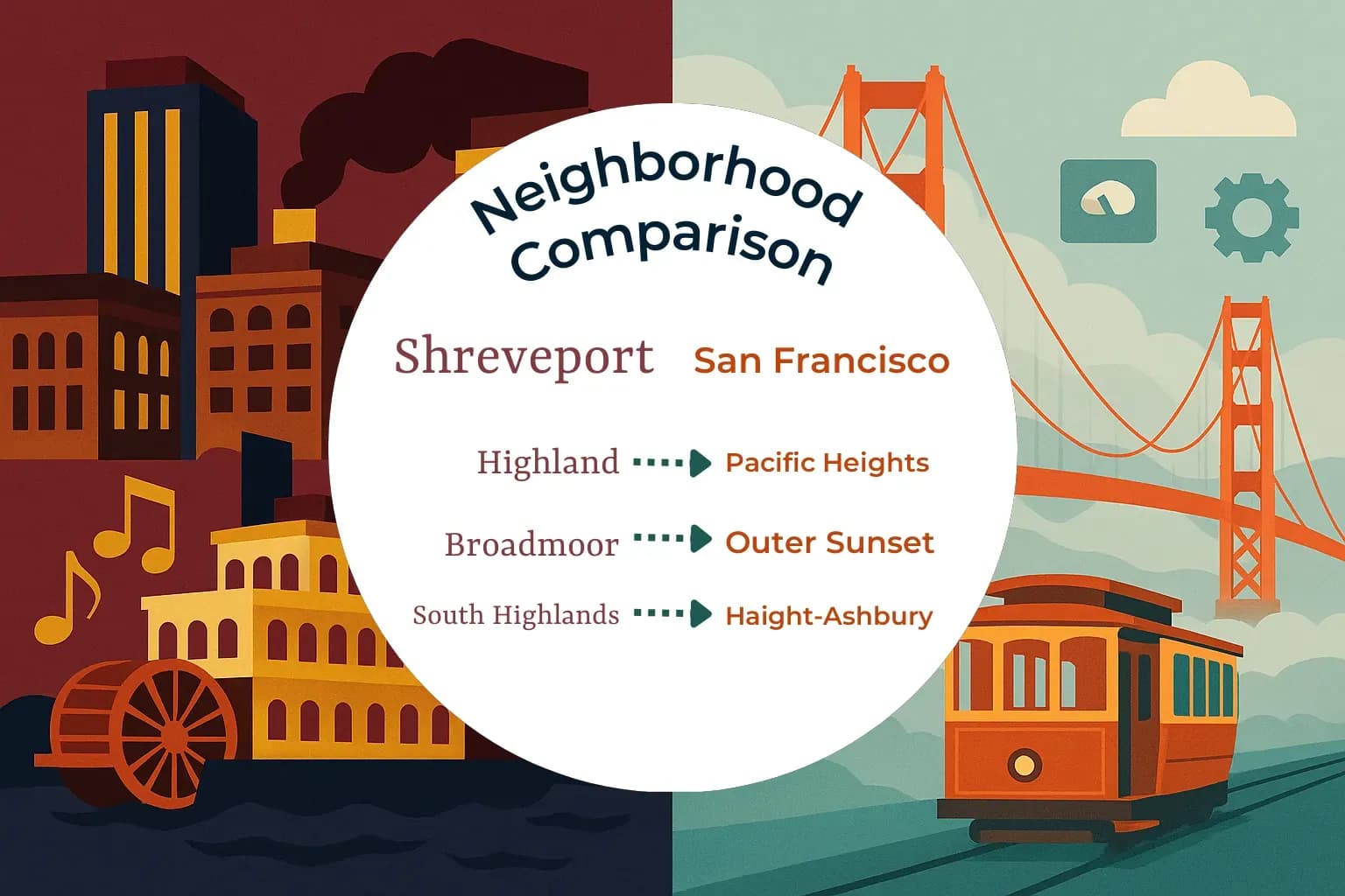 Shreveport vs San Francisco Neighborhood Comparison