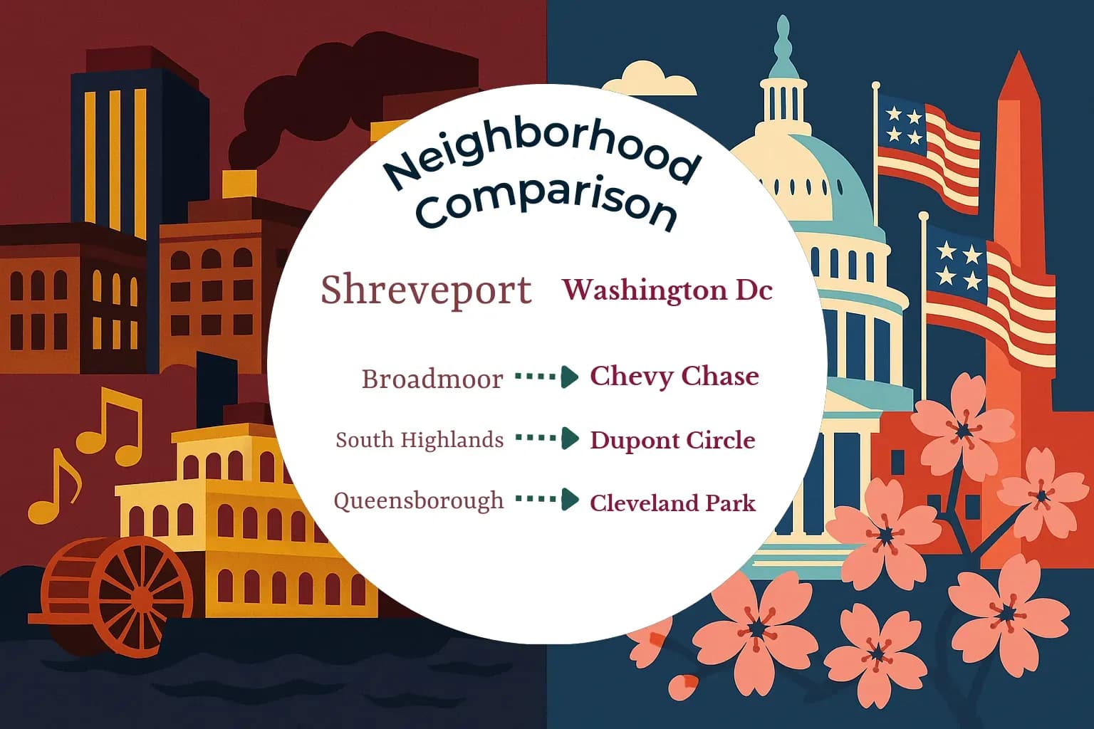 Shreveport vs Washington DC Neighborhood Comparison