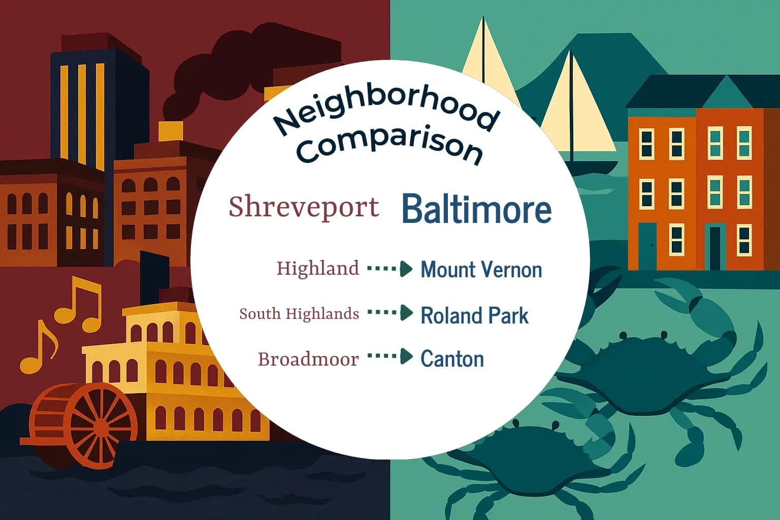 Shreveport vs Baltimore Neighborhood Comparison