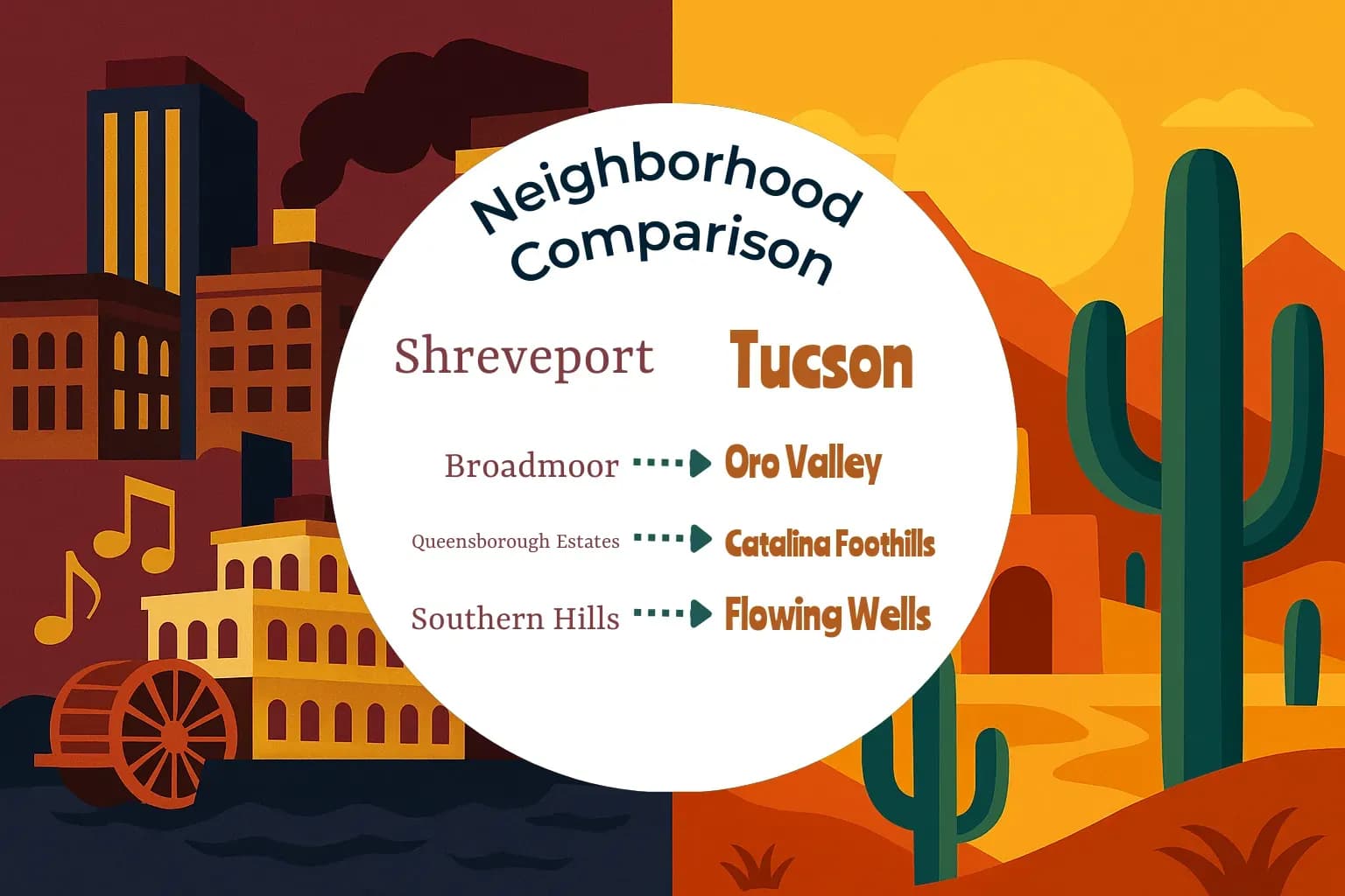 Shreveport vs Tucson Neighborhood Comparison