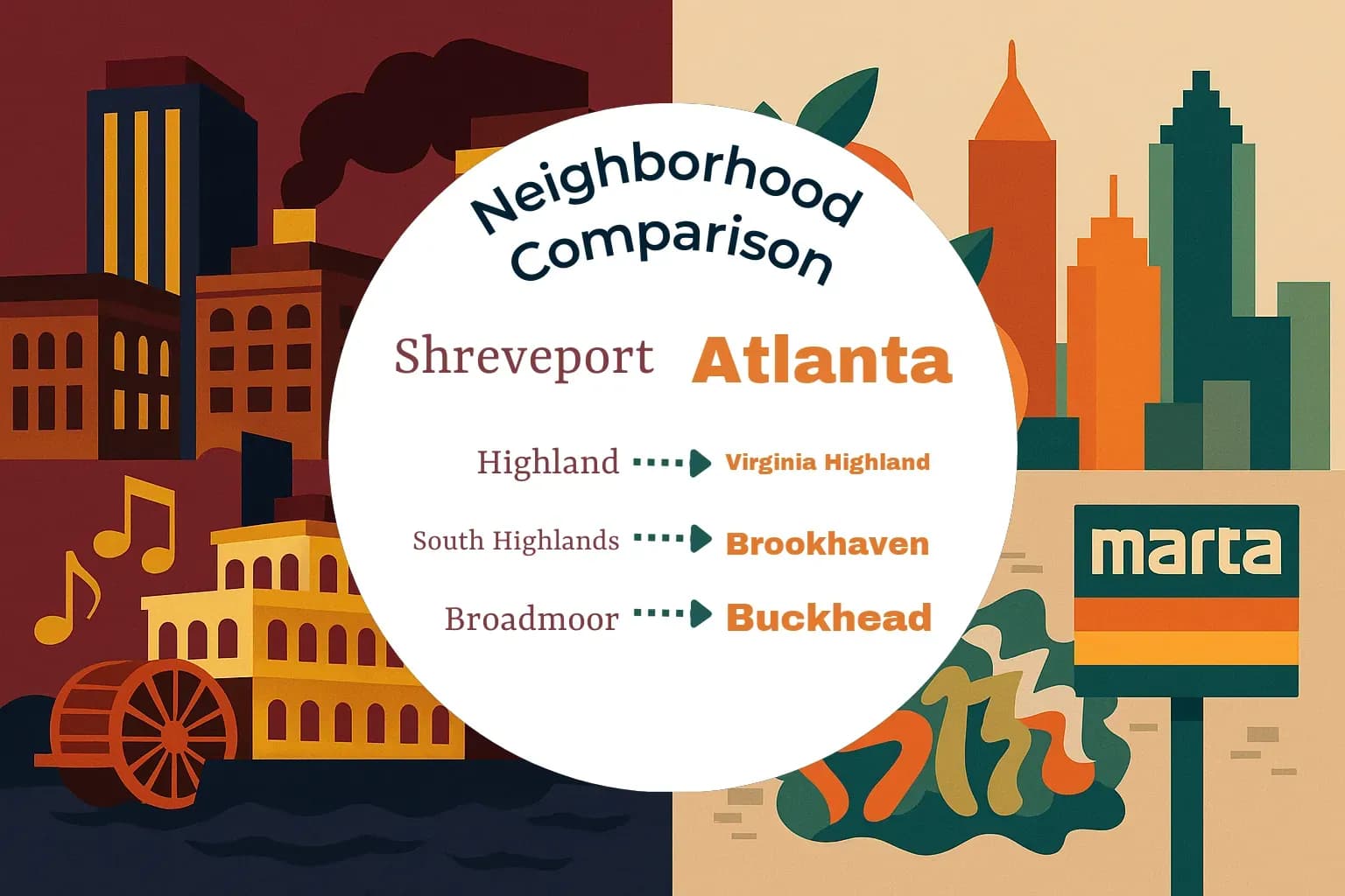 Shreveport vs Atlanta Neighborhood Comparison