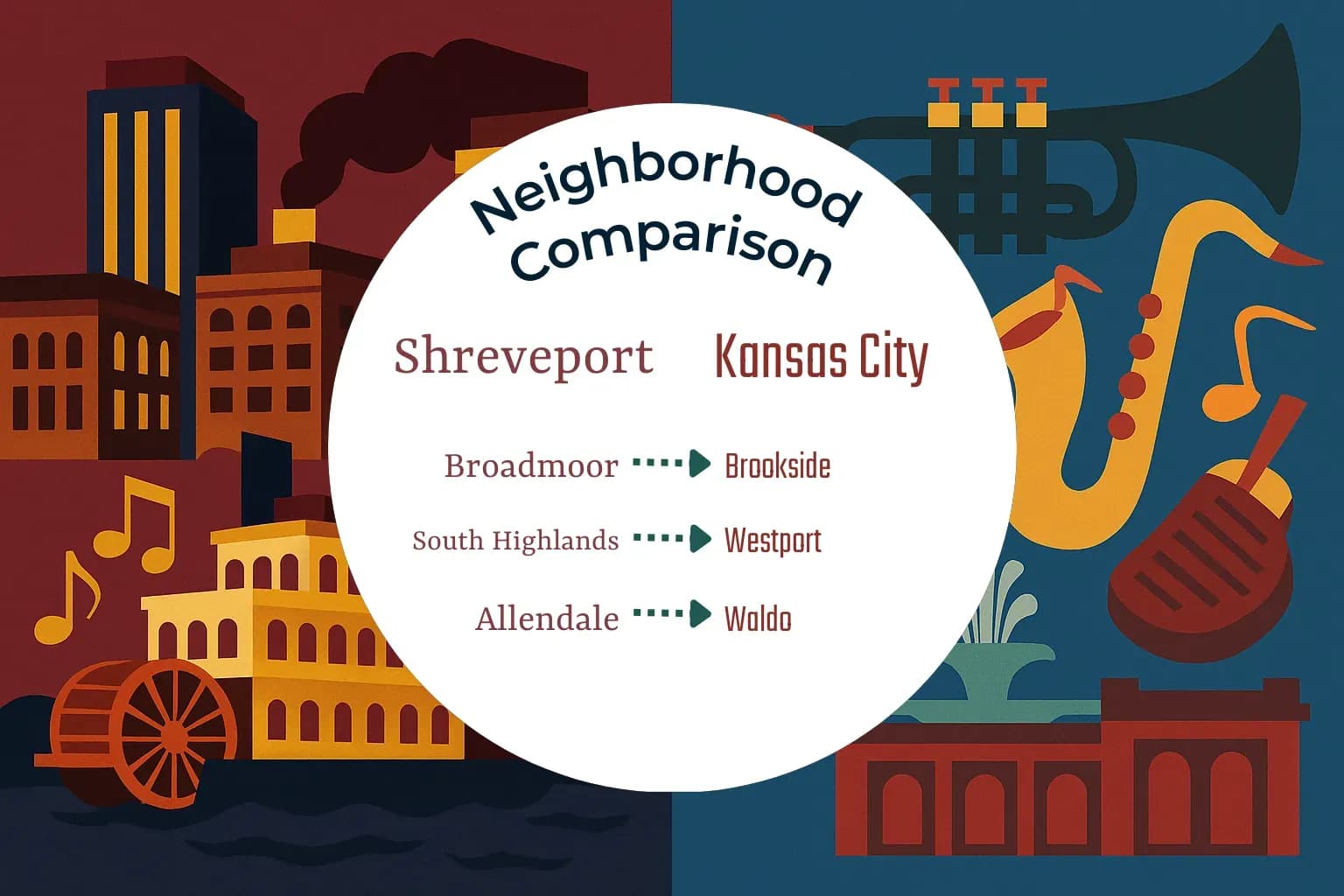Shreveport vs Kansas City Neighborhood Comparison