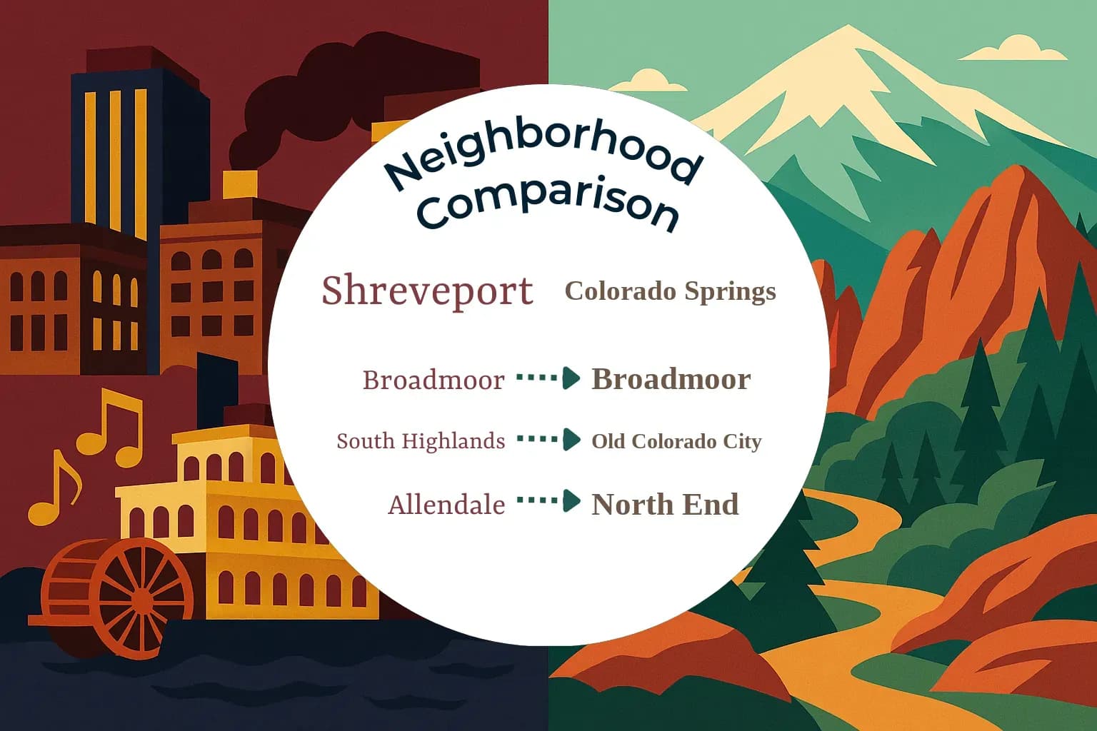 Shreveport vs Colorado Springs Neighborhood Comparison