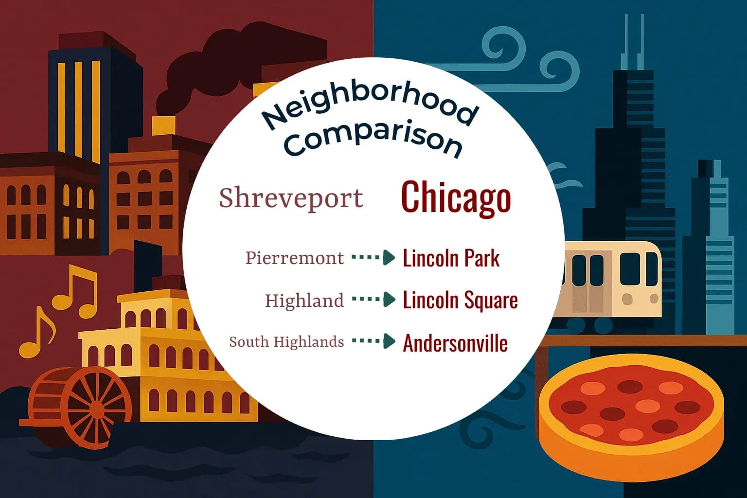 Shreveport vs Chicago Neighborhood Comparison