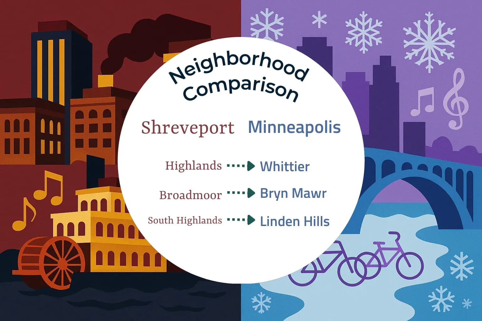 Shreveport vs Minneapolis Neighborhood Comparison