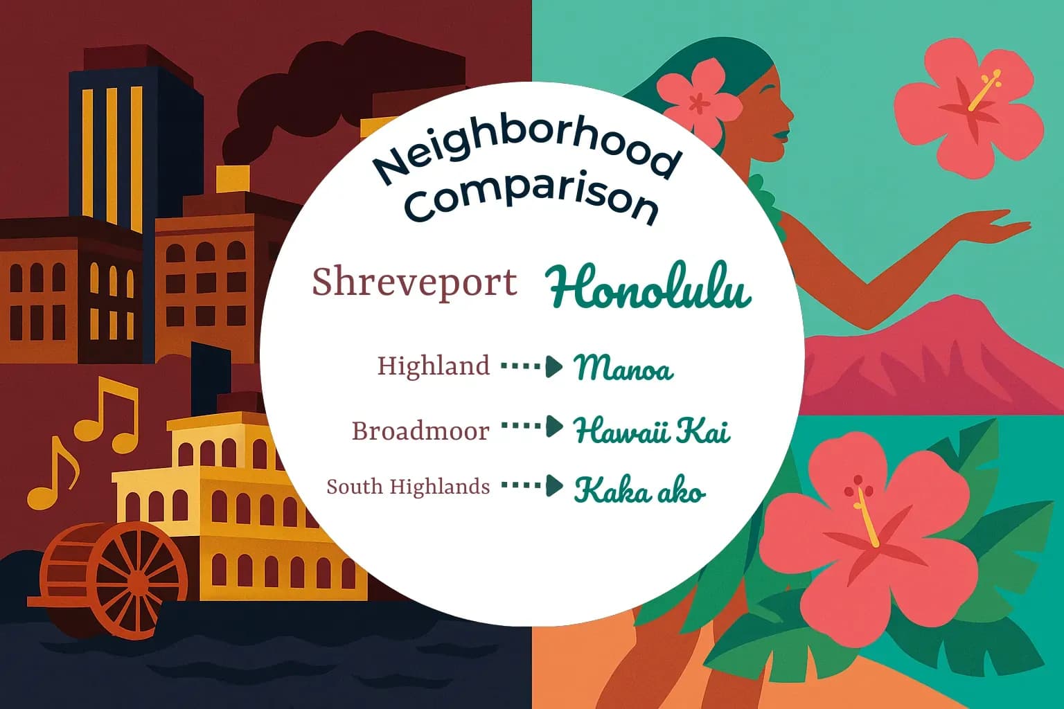Shreveport vs Honolulu Neighborhood Comparison