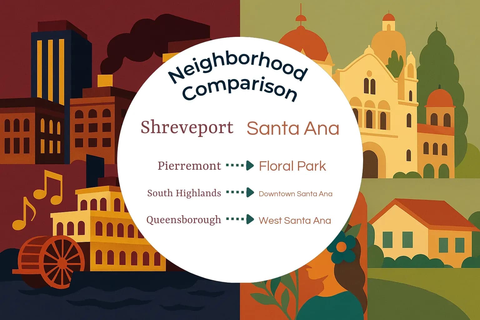 Shreveport vs Santa Ana Neighborhood Comparison
