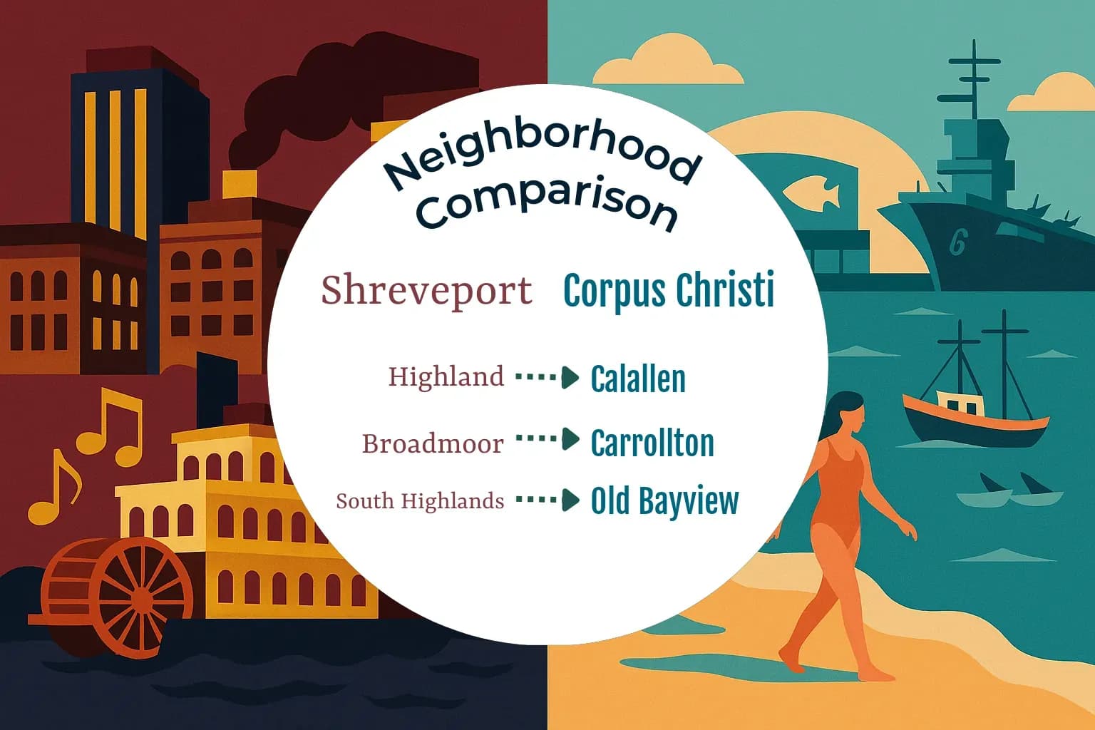 Shreveport vs Corpus Christi Neighborhood Comparison