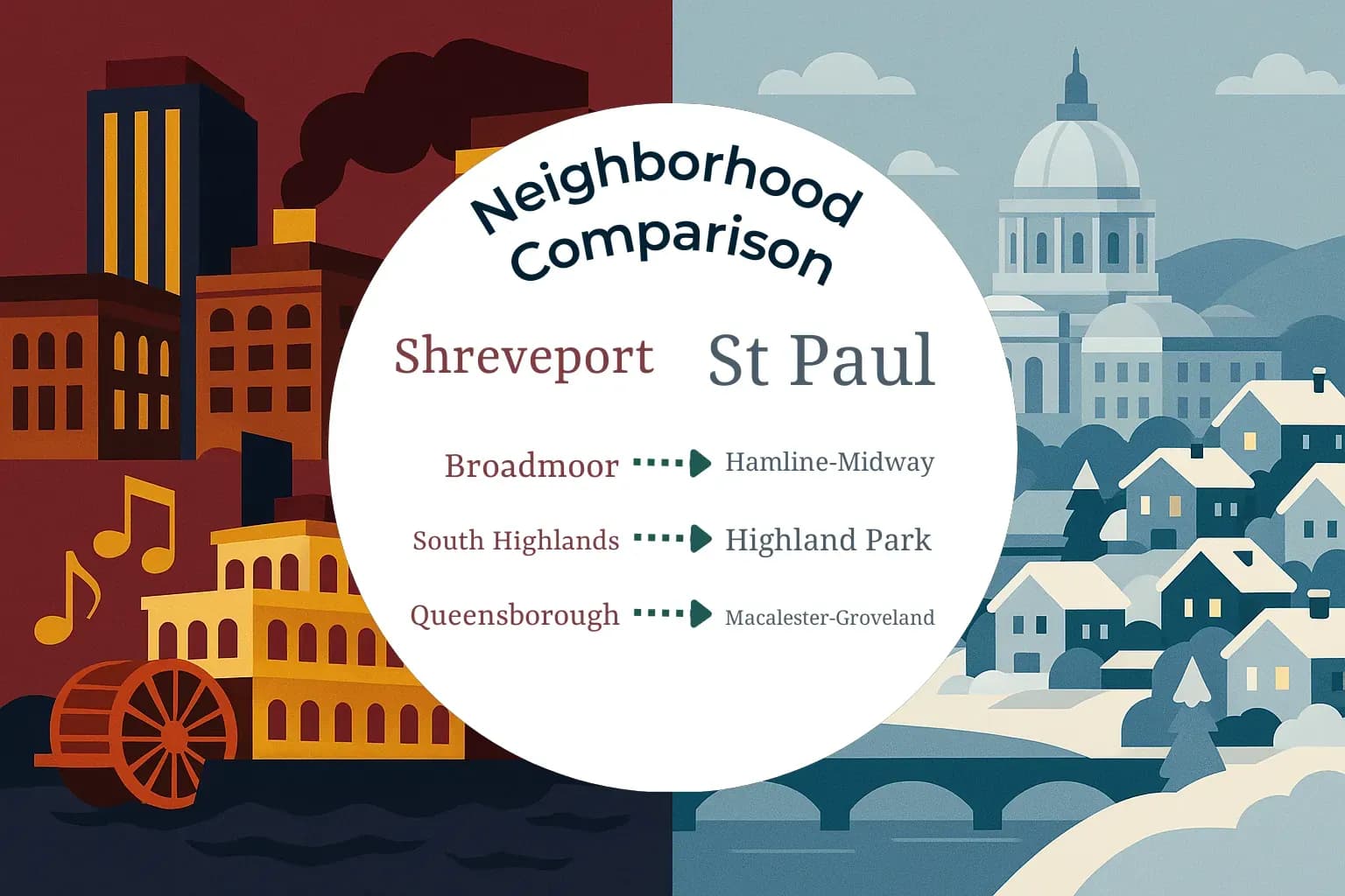 Shreveport vs St. Paul Neighborhood Comparison