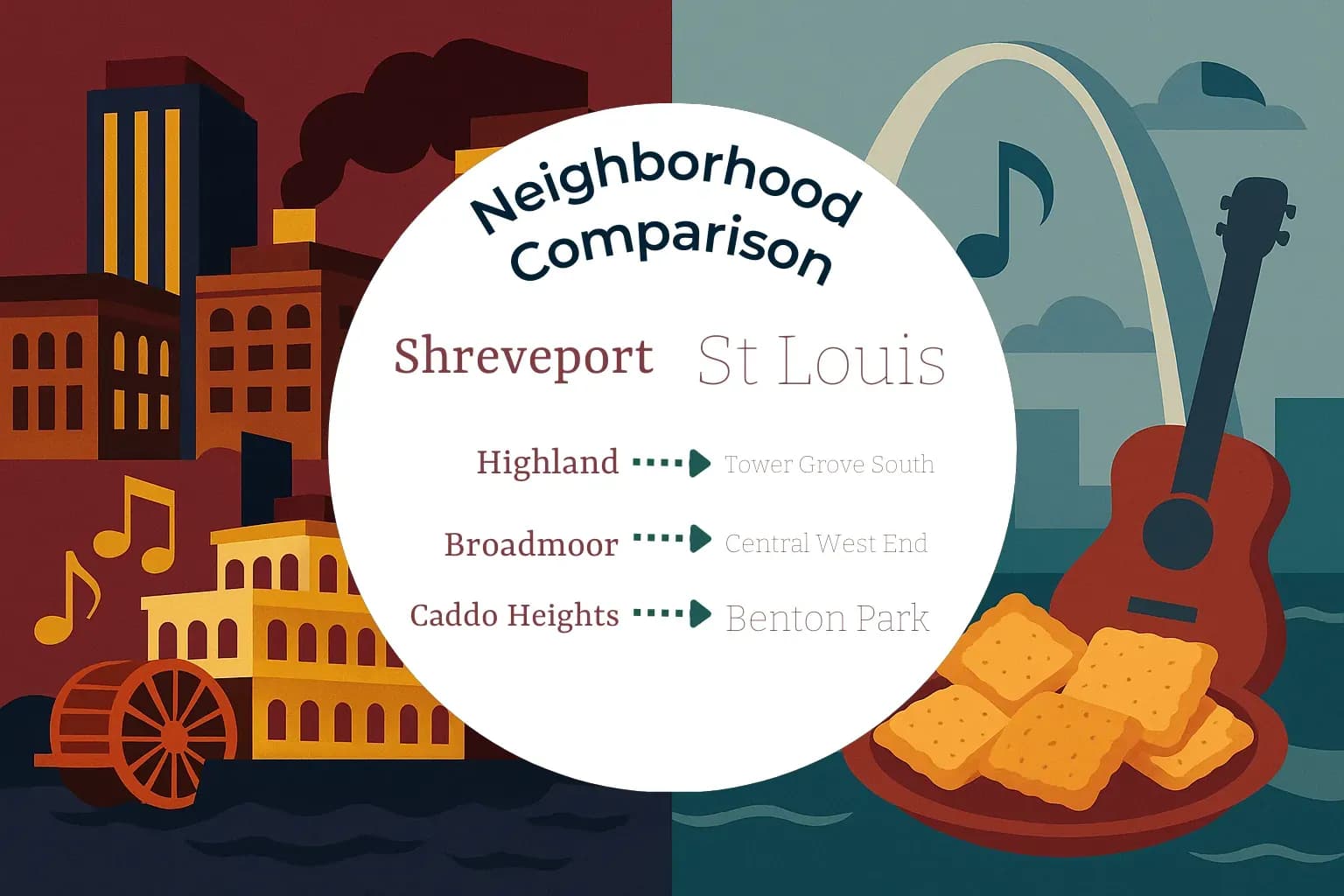 Shreveport vs St. Louis Neighborhood Comparison