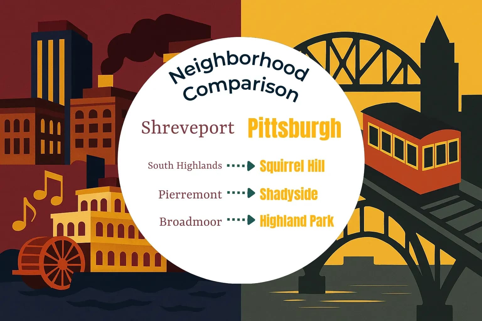Shreveport vs Pittsburgh Neighborhood Comparison