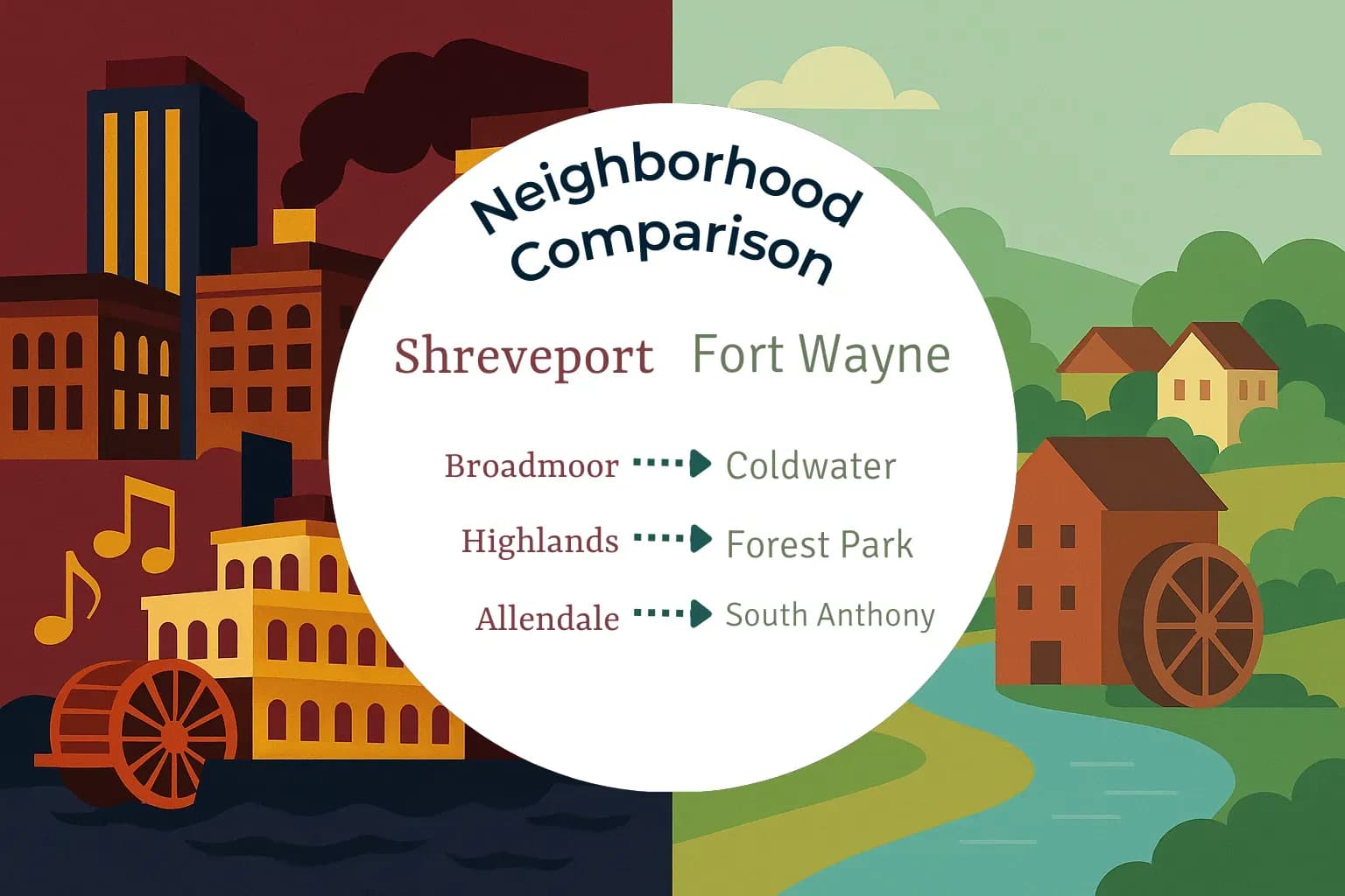 Shreveport vs Fort Wayne Neighborhood Comparison