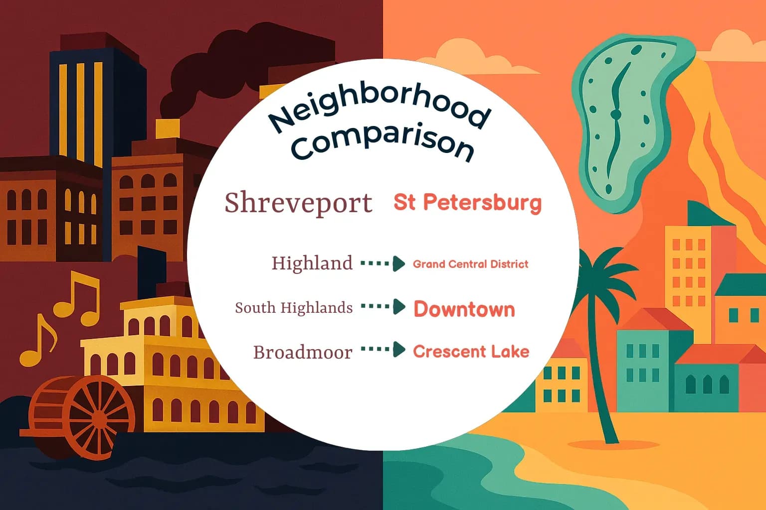 Shreveport vs St. Petersburg Neighborhood Comparison