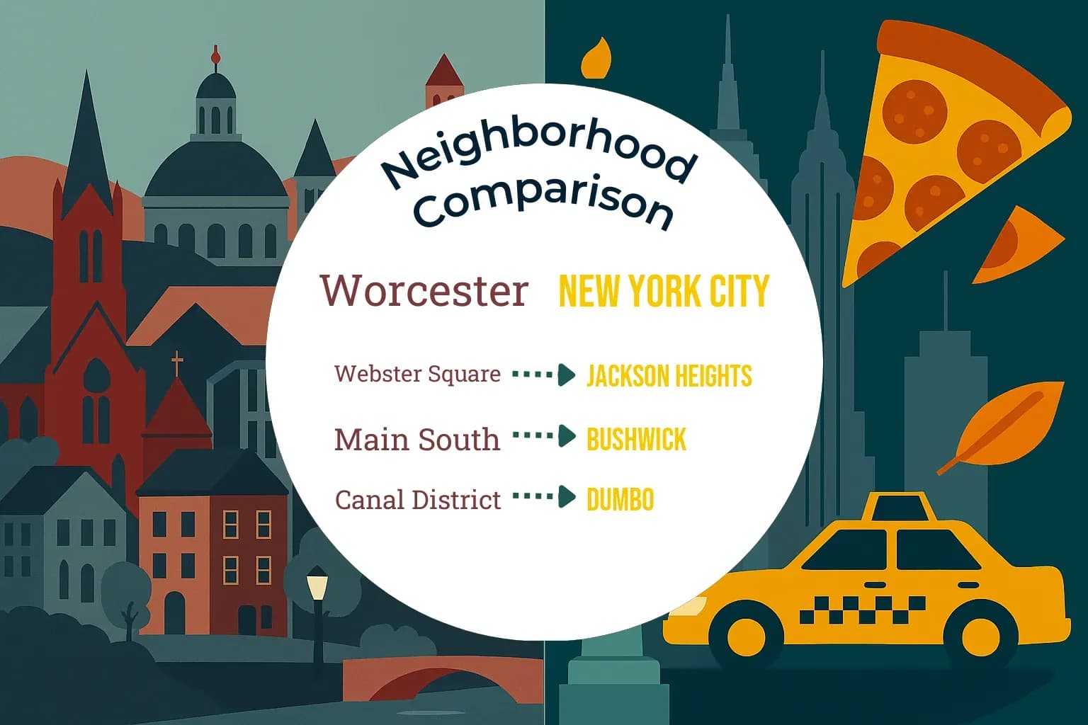 Worcester vs New York City Neighborhood Comparison