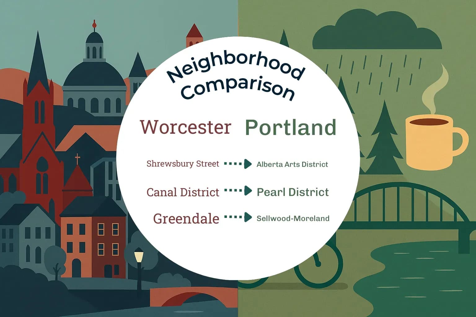 Worcester vs Portland Neighborhood Comparison