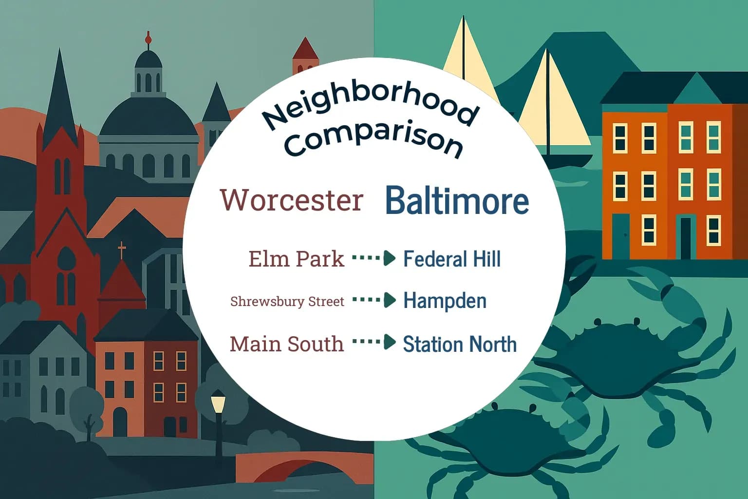 Worcester vs Baltimore Neighborhood Comparison
