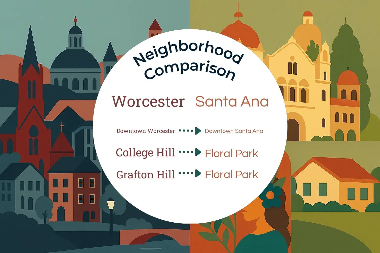 Worcester vs Santa Ana Neighborhood Comparison