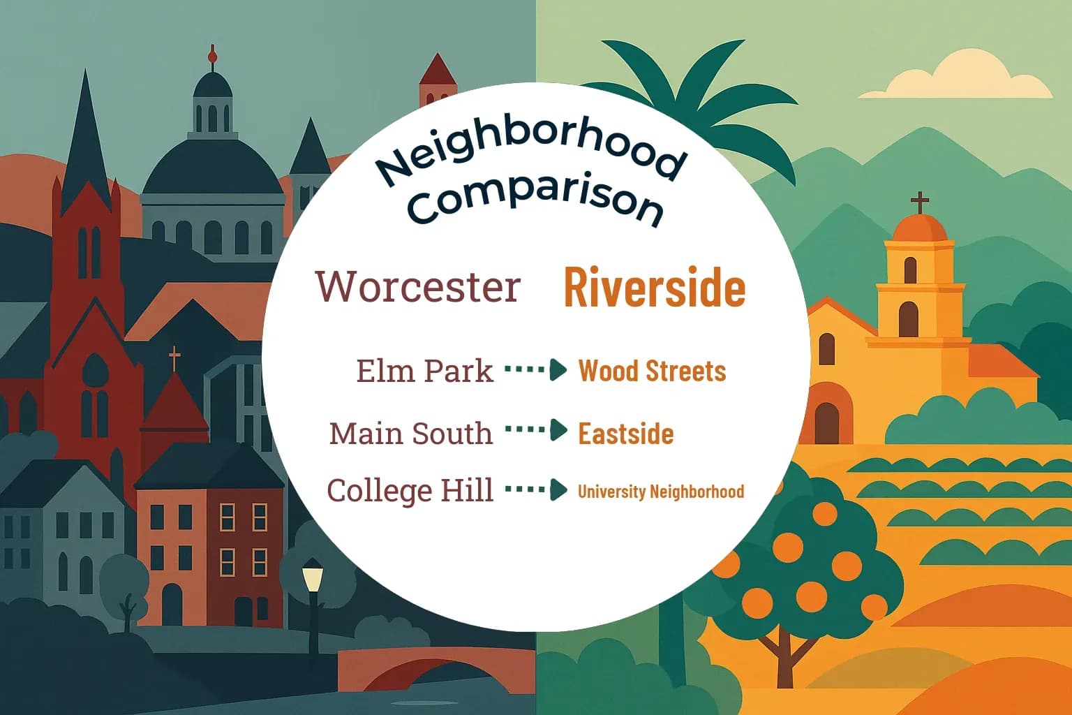 Worcester vs Riverside Neighborhood Comparison