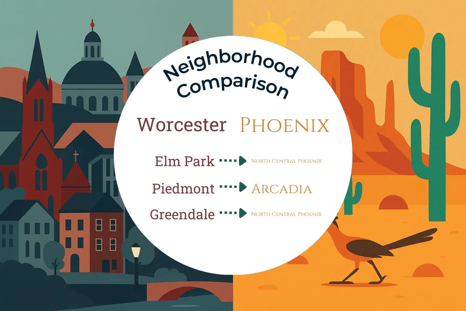 Worcester vs Phoenix Neighborhood Comparison