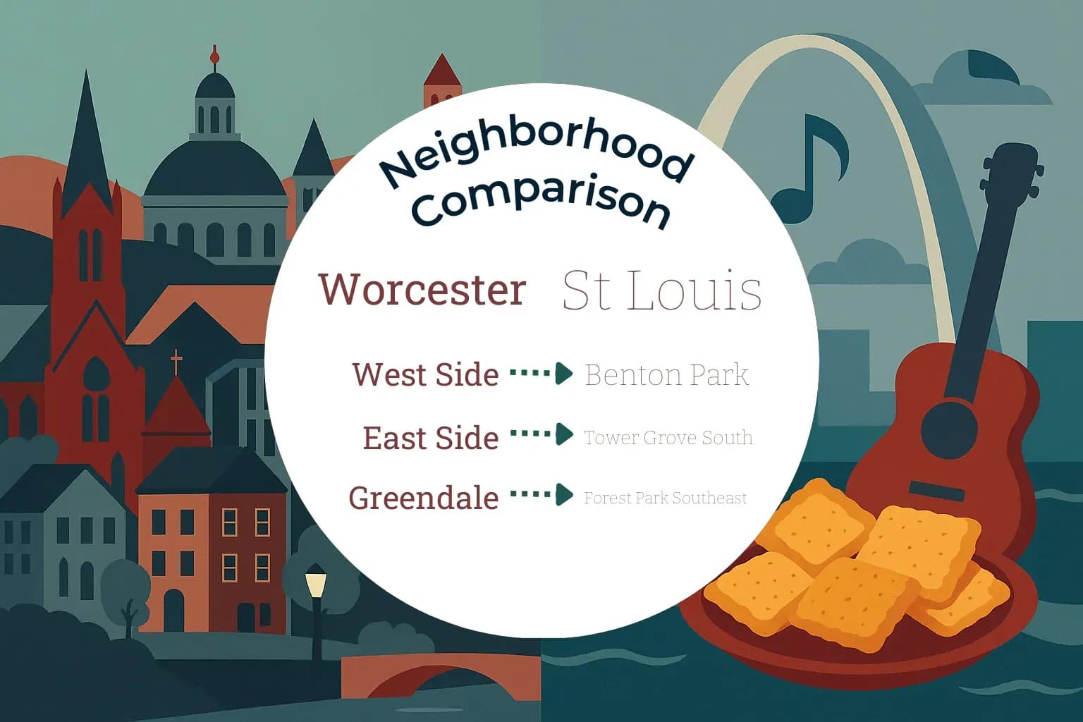 Worcester vs St. Louis Neighborhood Comparison