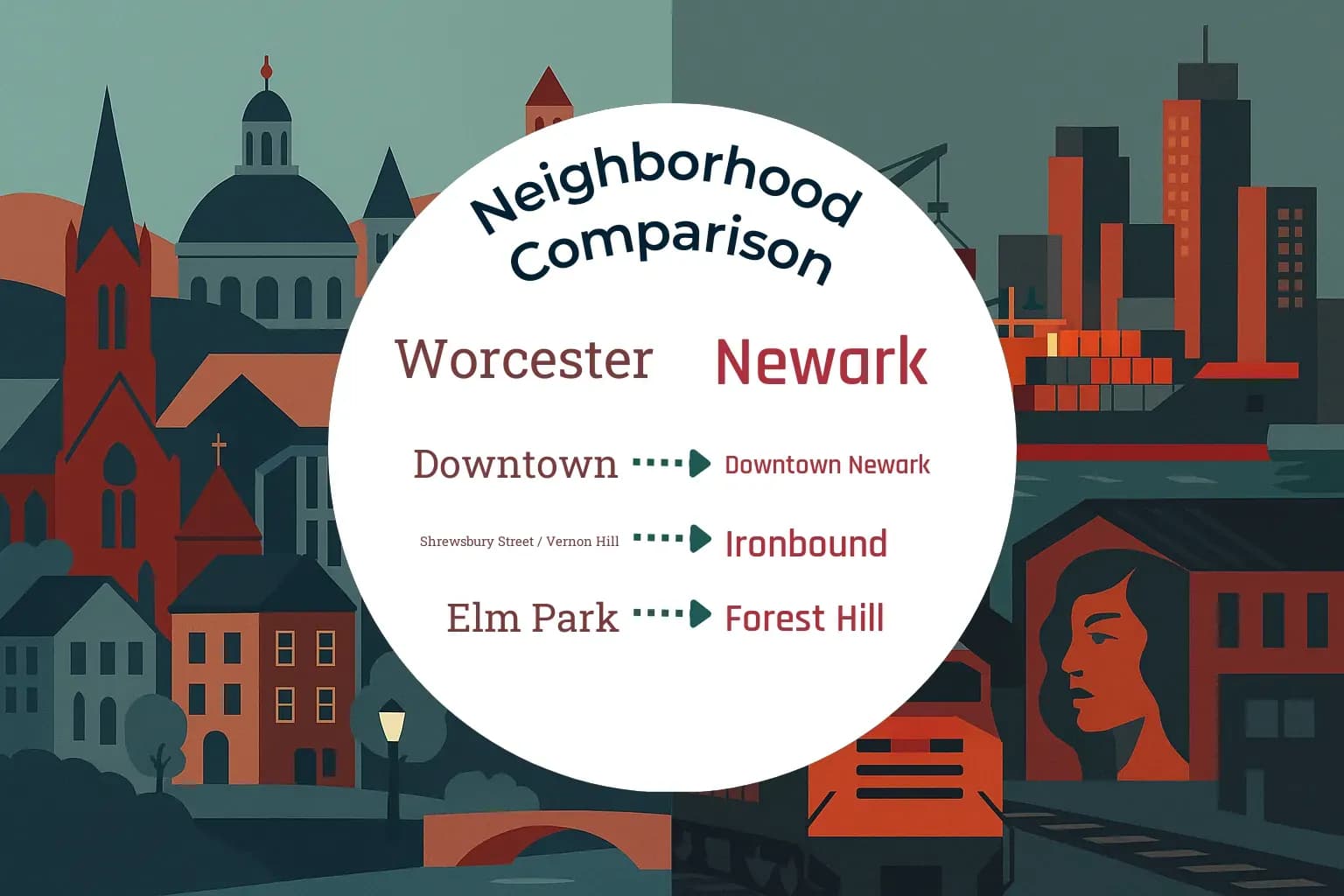 Worcester vs Newark Neighborhood Comparison