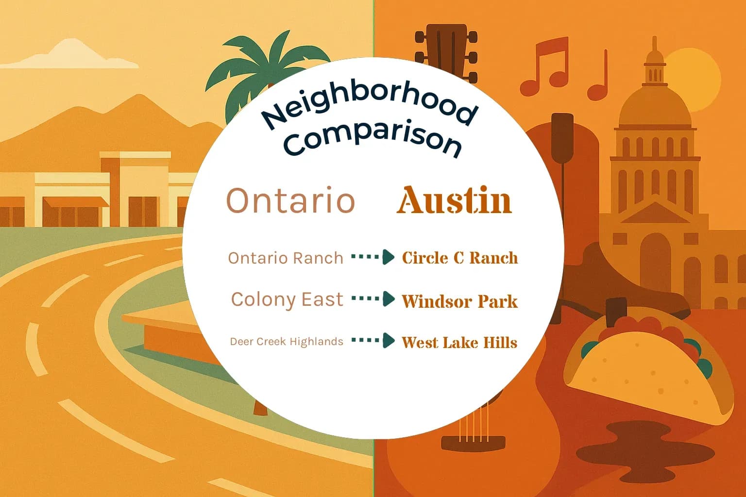 Ontario vs Austin Neighborhood Comparison