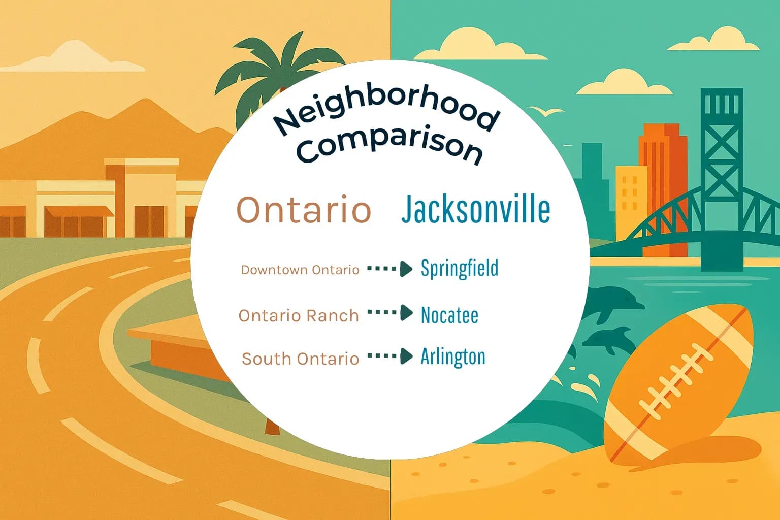 Ontario vs Jacksonville Neighborhood Comparison