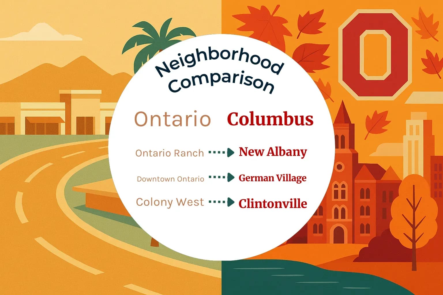 Ontario vs Columbus Neighborhood Comparison