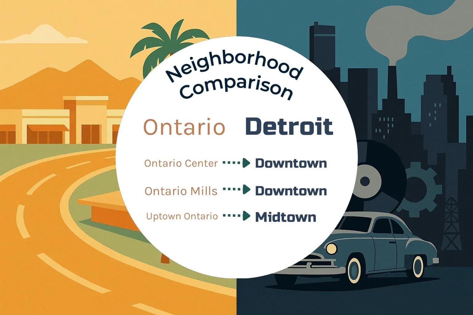 Ontario vs Detroit Neighborhood Comparison