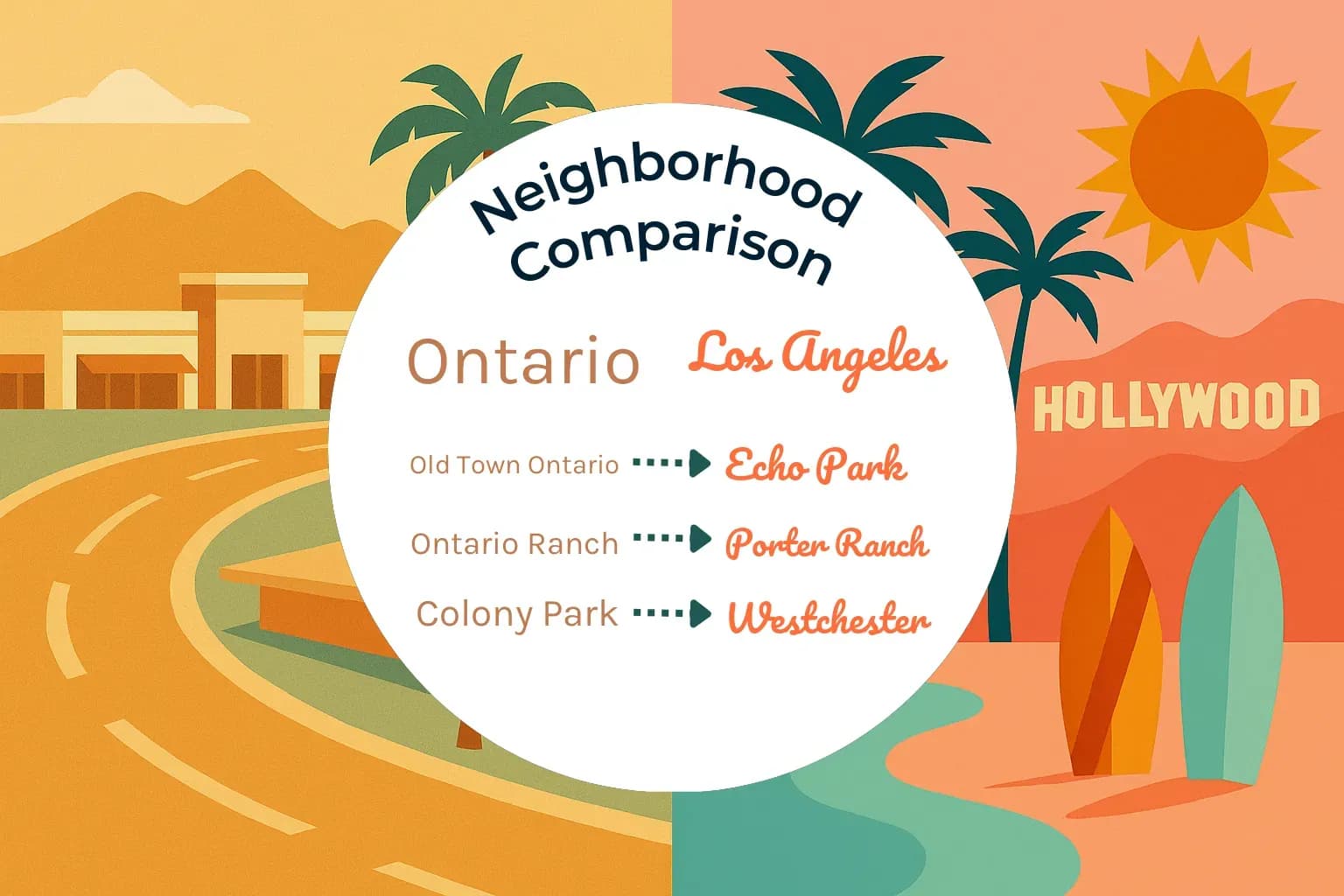 Ontario vs Los Angeles Neighborhood Comparison