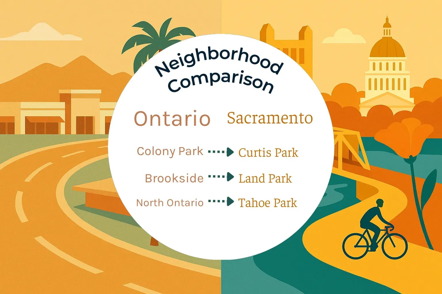 Ontario vs Sacramento Neighborhood Comparison