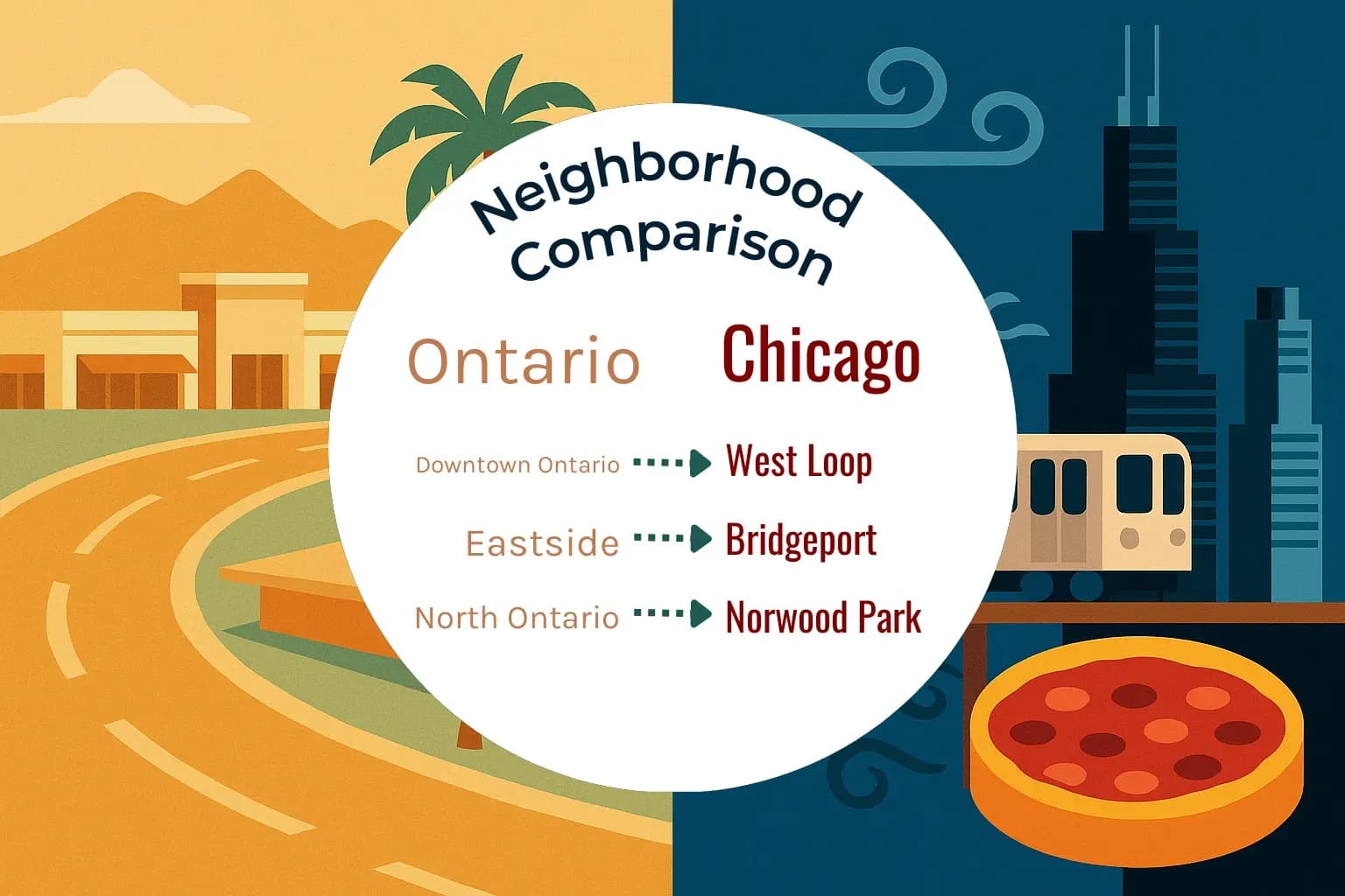 Ontario vs Chicago Neighborhood Comparison